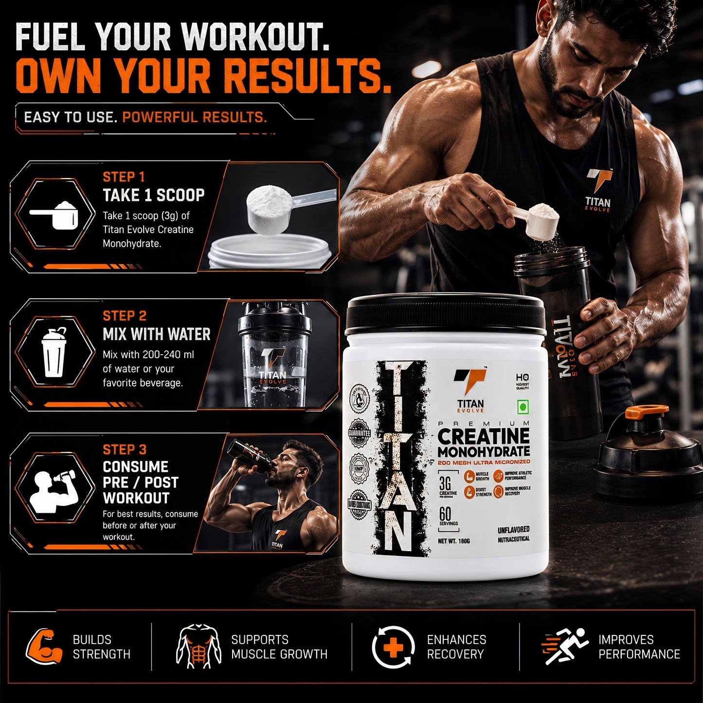 Titan Evolve – Creatine Monohydrate