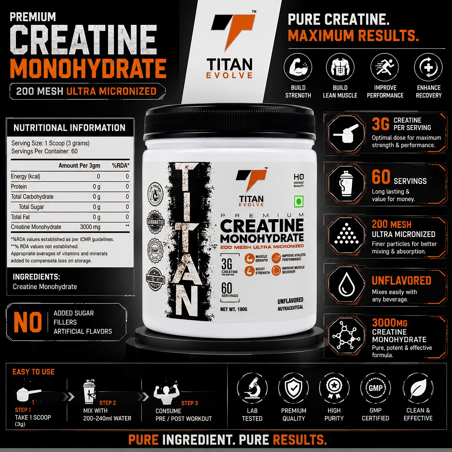 Titan Evolve – Creatine Monohydrate