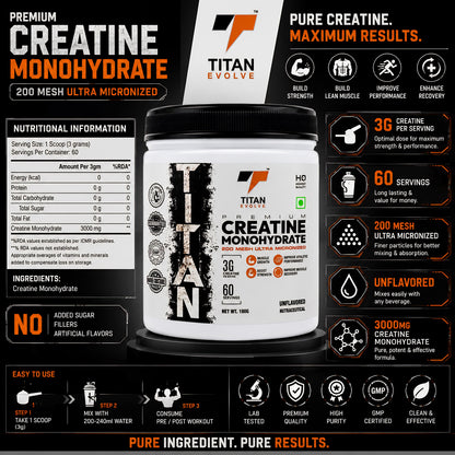 Titan Evolve – Creatine Monohydrate